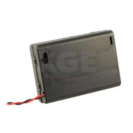 Porte-Batteries pour 3 Batteries AAA avec Fil 15cm et Interrupteur