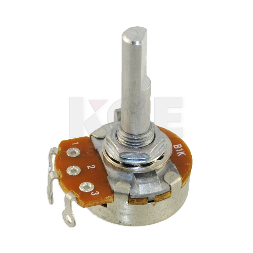 Potentiomètre Standard (24mm) - 1K Ohms, Linéaire, Terminaux à Souder