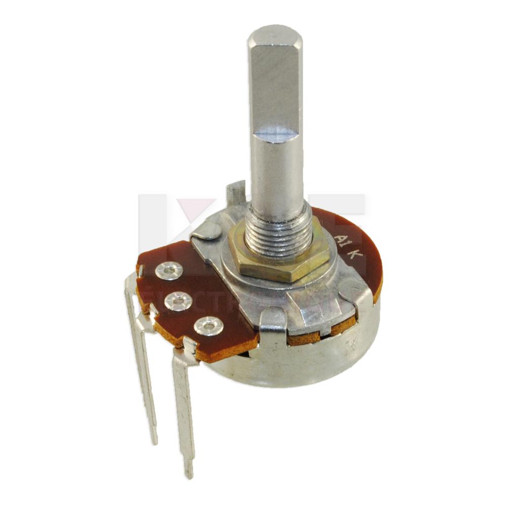 Potentiomètre Standard (24mm) - 1K Ohms, Audio, Terminaux Universels