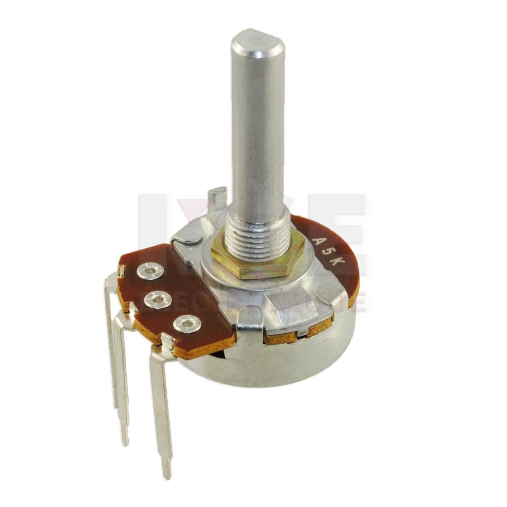 Potentiomètre Standard (24mm) - 5K Ohms, Audio, Terminaux Universels