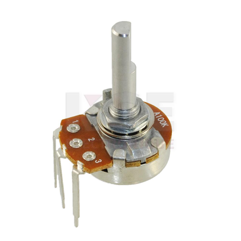 Potentiomètre Standard (24mm) - 100K Ohms, Audio, Terminaux Universels
