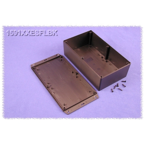 1591XXESFLBK - Multi-Usages en Plastique à Rebords - 7.6