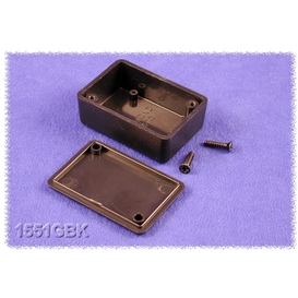 1551GBK Plastic Miniature Enclosure - Black, 1.97