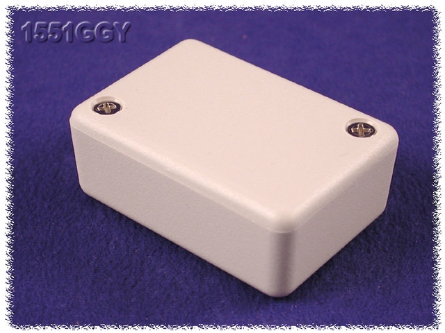 1551GGY Plastic Miniature Enclosure - Grey, 1.97