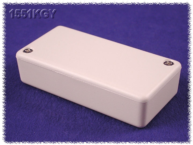 1551KGY - Plastic Miniature Enclosure - Grey, 3.15