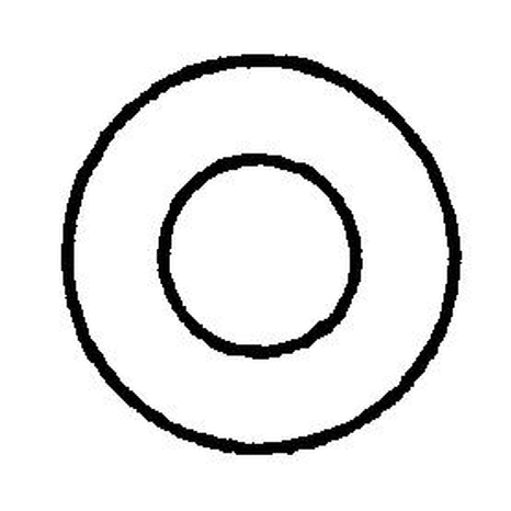 Nylon Flat Washer #2x 1/4”