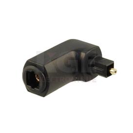 Connecteur Optique Angle Droit, Toslink Mâle à 3.5mm Femelle