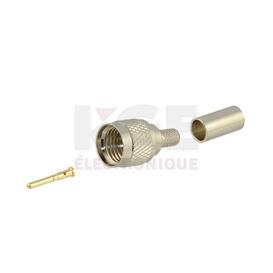 Connecteur Mini-UHF Mâle à Sertir pour Câble RG58/U