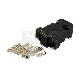 D-Subminiature Hood with Hardware - 9 Pin, Plastic