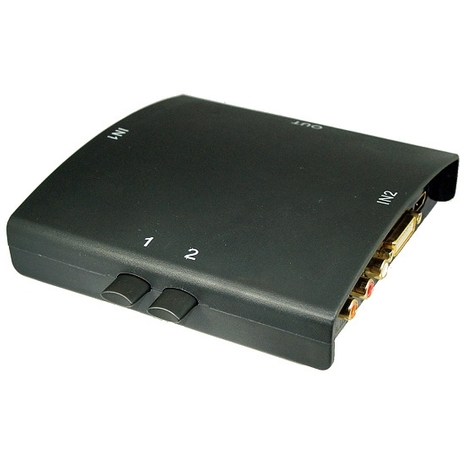 Sélecteur HDMI-DVI-Audio à 2 entrées et 1 sortie