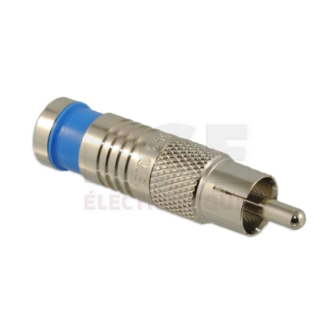 RCA Connector for RG6/U (Blue)