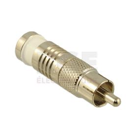 Connecteur RCA pour RG6/U (Blanc)