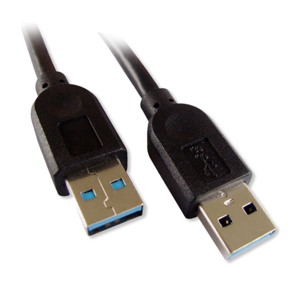 USB 3.0 AA Cable - M/M, Black, 10ft
