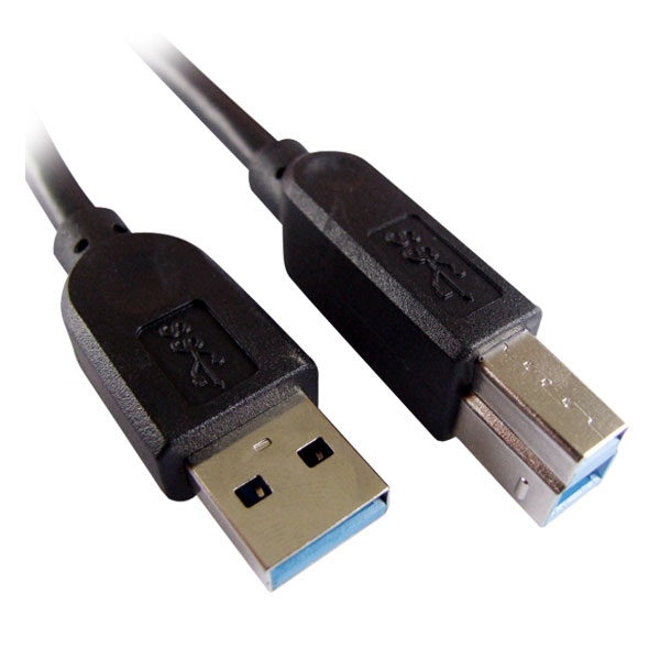 Câble USB 3.0 AB - M/M, Noir, 6'