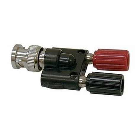 Adaptateur BNC à 2 Fiches Bananes