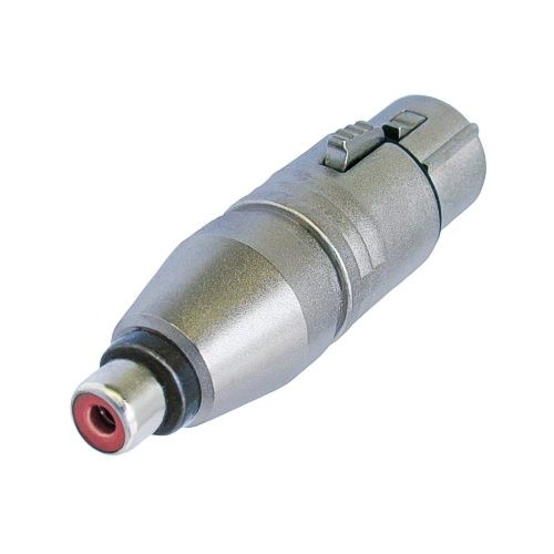 3 Pole XLR Female Connector - RCA / Phono Socket (Neutrik NA2FPMF)