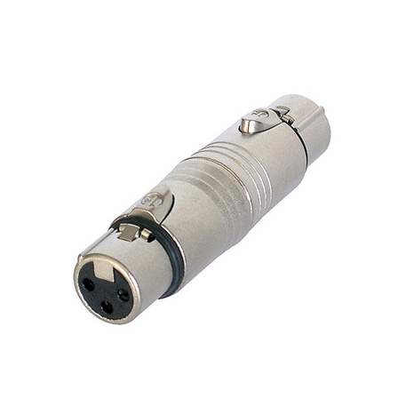 Adaptateur de Genre XLR 3 Pôles Femelle à Femelle (Neutrik NA3FF)