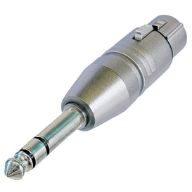 3 Pole XLR Female to Stereo 1/4 Plug Adapter (Neutrik NA3FP)