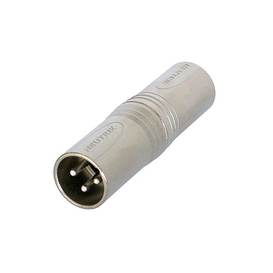 Adaptateur de Genre XLR 3 Pôles Mâle à Mâle (Neutrik NA3MM)