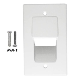 Cable Pass-Through Wall Plate - Single Gang