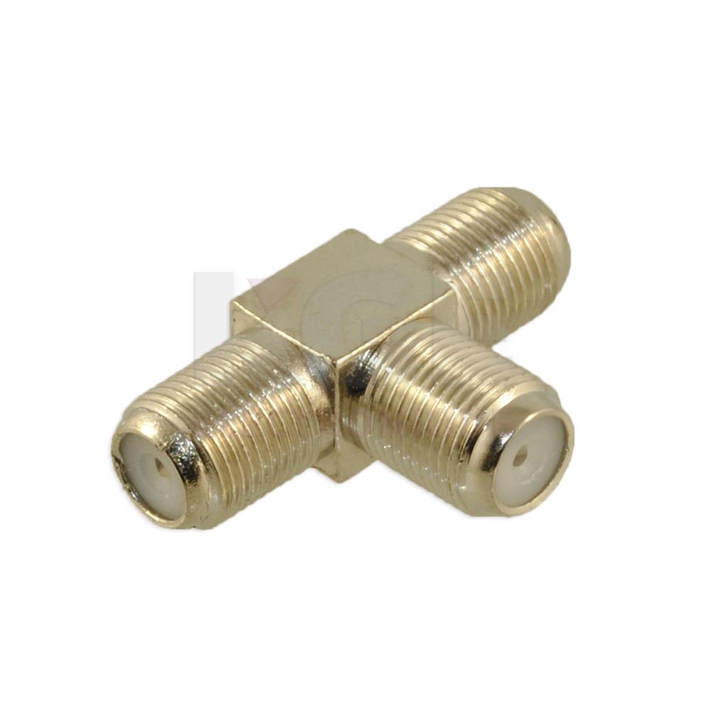 T Type F Connector Triple Female