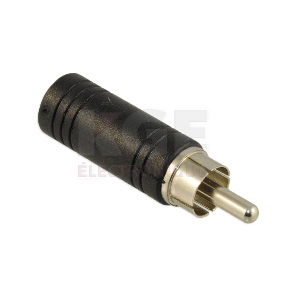 RCA Phono Plug to Miniature 1/8”