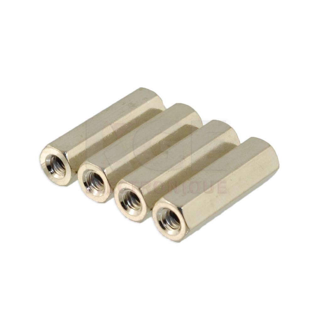 Espaceurs Filetés 4-40 en Laiton