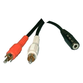 3.5mm Stereo Female to 2 RCA Male