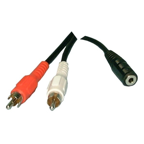 3.5mm Stereo Female to 2 RCA Male