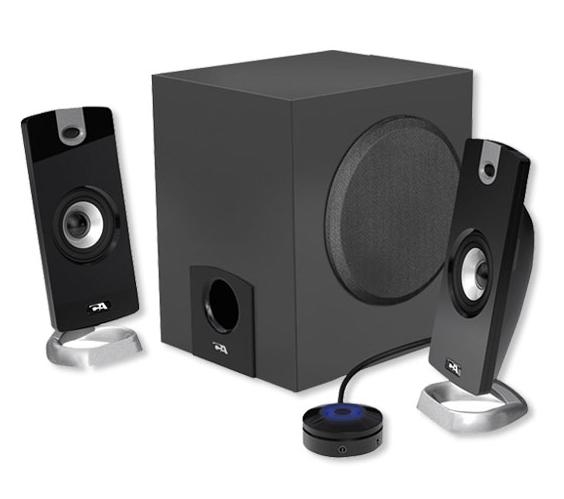 Système de Haut-Parleurs d'Extrêmes Graves 3 Pièces Cyber Acoustics CA3090 - 18W, Noir
