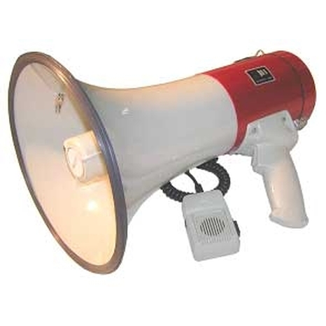 Hand-Grip & Shoulder-Type Megaphone with Siren