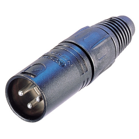 3 Contact Male XLR Connector (Neutrik NC3MX-BAG)
