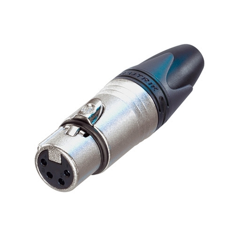 Connecteur XLR Femelle 4 Contacts (Neutrik NC4FXX)