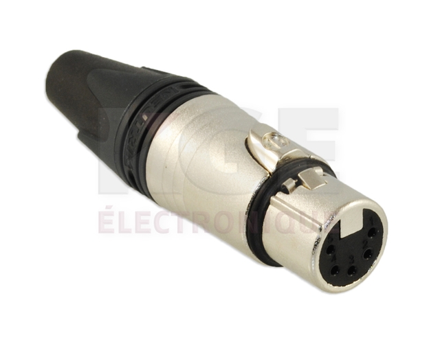 Connecteur XLR Femelle 5 Contacts (Neutrik NC5FX)