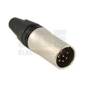 Connecteur XLR Mâle 6 Contacts (Neutrik NC6MX)