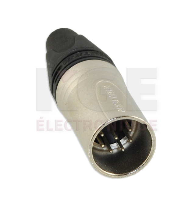 Connecteur XLR Mâle 7 Contacts (Neutrik NC7MX)