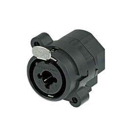 Vertical 3 Contact Female XLR Connector with 1/4