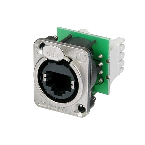 8 Contact Female Vertical Chassis RJ45 Connector (Neutrik NE8FDV-Y110)