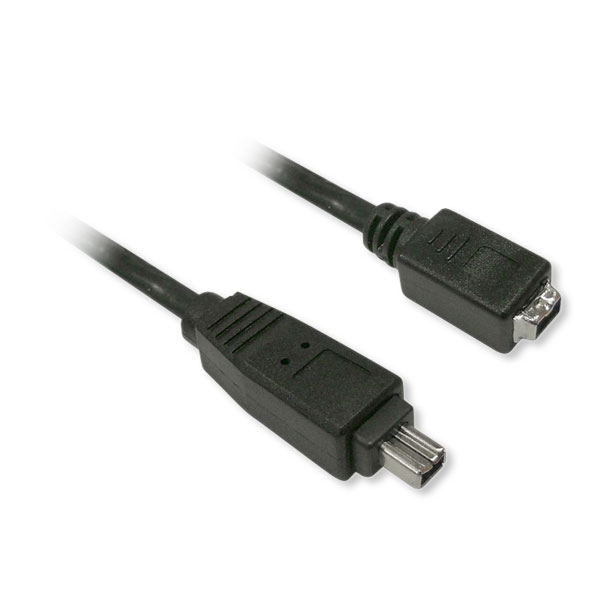 BlueDiamond Firewire 4 Pin to 4 Pin Ext - Black, 6'