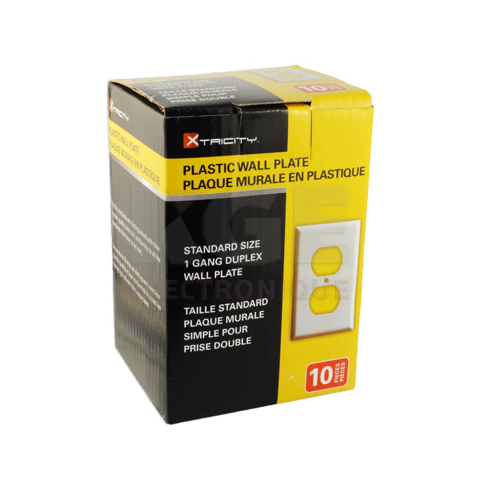 10-Pack Duplex Flexible Plastic Wall Plates