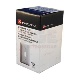 Plaque Murale en Plastique Flexible pour 1 Interrupteur Paquet de 10