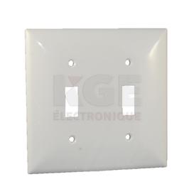 Plaque Murale en Plastique Flexible pour 2 Interrupteurs