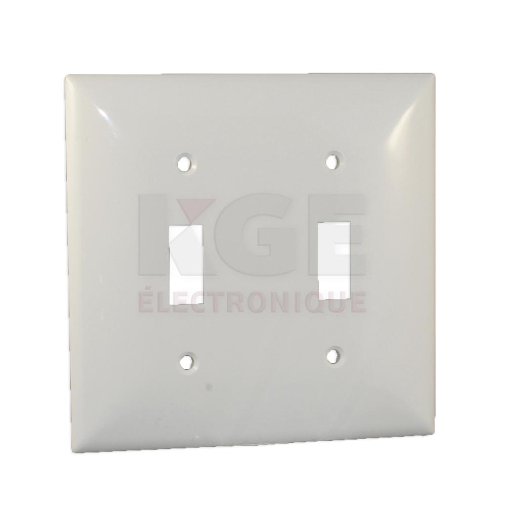 2 Gang Toggle Switch Flexible Plastic Wall Plate
