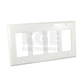 4 Gang Flexible Plastic Decora Wall Plate
