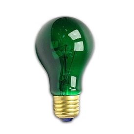Ampoule Verte Transparente 60W A19