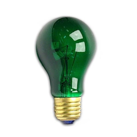 Ampoule Verte Transparente 60W A19