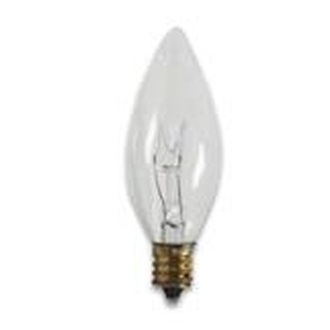 2-Pack Clear B8 15W Chandelier Bulbs