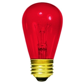 Ampoule pour Enseigne 11W S14 Rouge Transparente