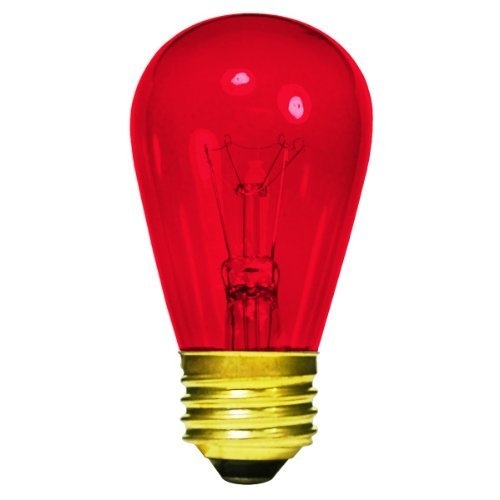 Ampoule pour Enseigne 11W S14 Rouge Transparente