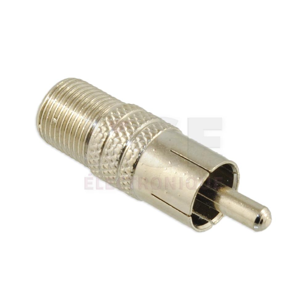 RCA Male to F Female Connector